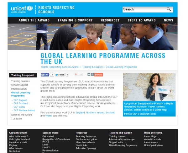 Unicef UK website